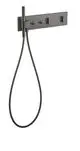 AXOR-HG-AXOR-ShowerComposition-Thermostatmodul-470-110-Unterputz-fuer-2-Verbraucher-Polished-Black-Chrome-12571330 gallery number 1